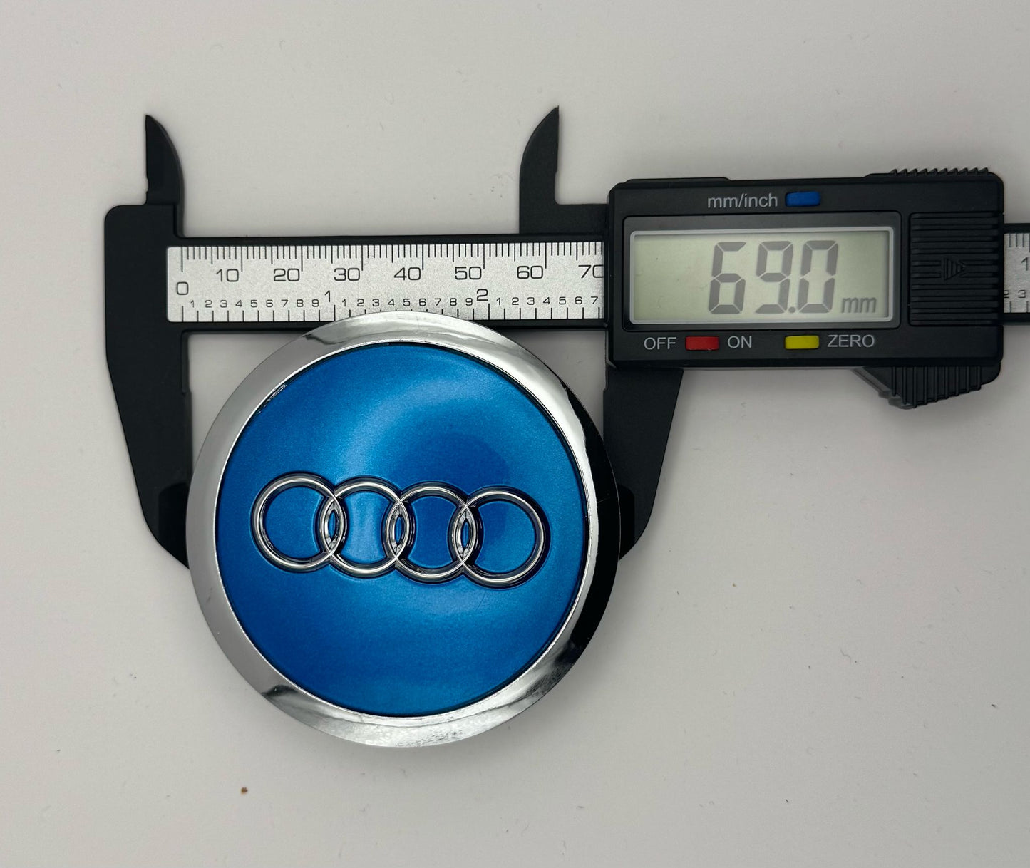 Audi Blue Wheel Center Caps FITS A3 A4 A5 A6 A7