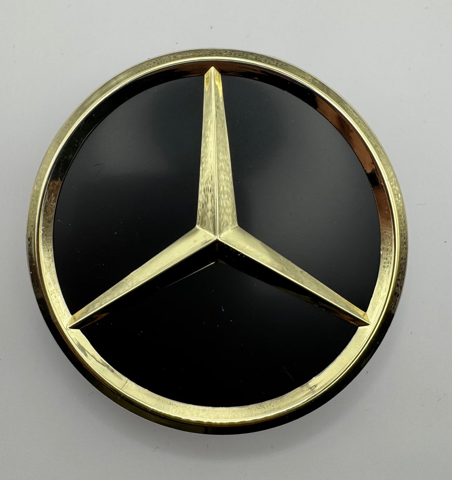 MERCEDES BLACK GOLD ALLOY WHEEL CENTRE CAPS (A CLASS, C CLASS, E CLASS, S CLASS) AMG(#AMEM15BLACKGOLD)