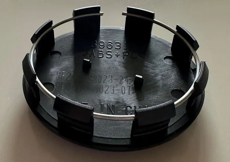 SET OF 4 Chevrolet Black ALLOY WHEEL CENTRE CAPS 83MM