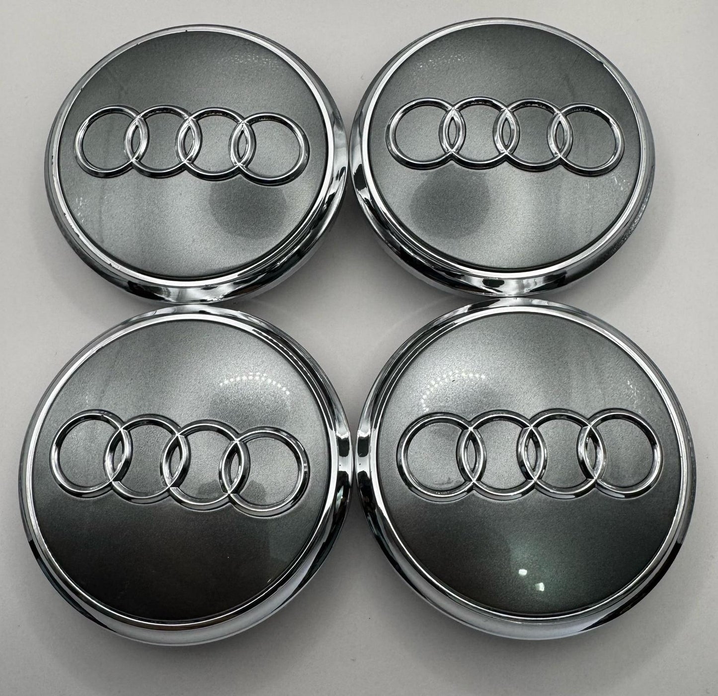 Audi Silver 77mm CENTER CAP Wheel Hub For Q7 2007-2015 4L0601170 (#AMEAU25SILVER)