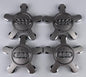 Set of 4 Audi 5-Star Spyder Grey Alloy Wheel Center Hub Caps – 135mm
