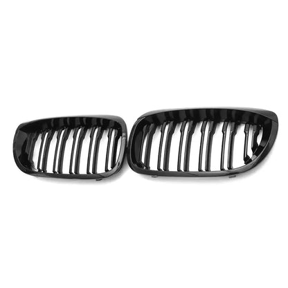 Gloss Black Front Grilles for BMW 3 Series E46 LCI (2003–2006)
