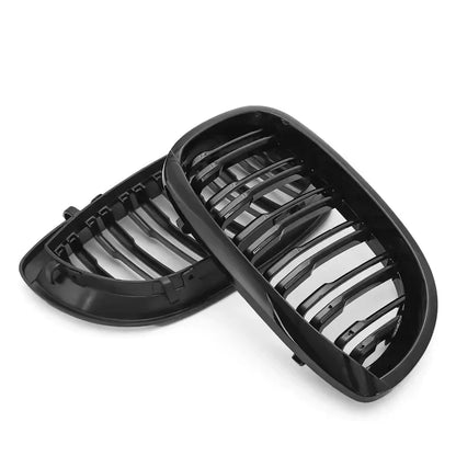 Gloss Black Front Grilles for BMW 3 Series E46 LCI (2003–2006)