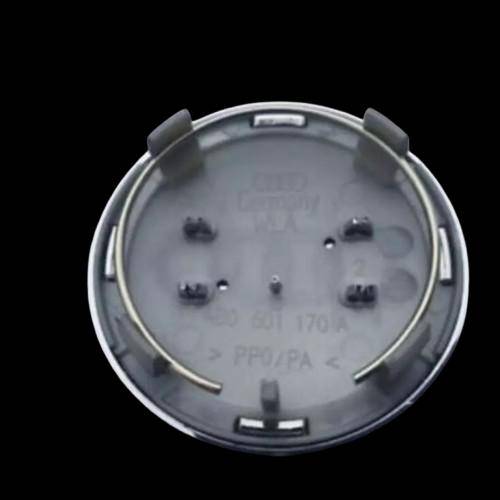 Set of 4 Grey Audi Alloy Wheel Center Caps & Dust Covers – 69mm