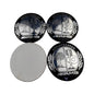 Mercedes Benz Black AFFALTERBACH Alloy Wheel Center Caps Emblem Stickers 56mm