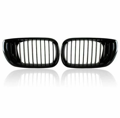 Gloss Black Front Grilles for BMW 3 Series E46 LCI (2003–2006)