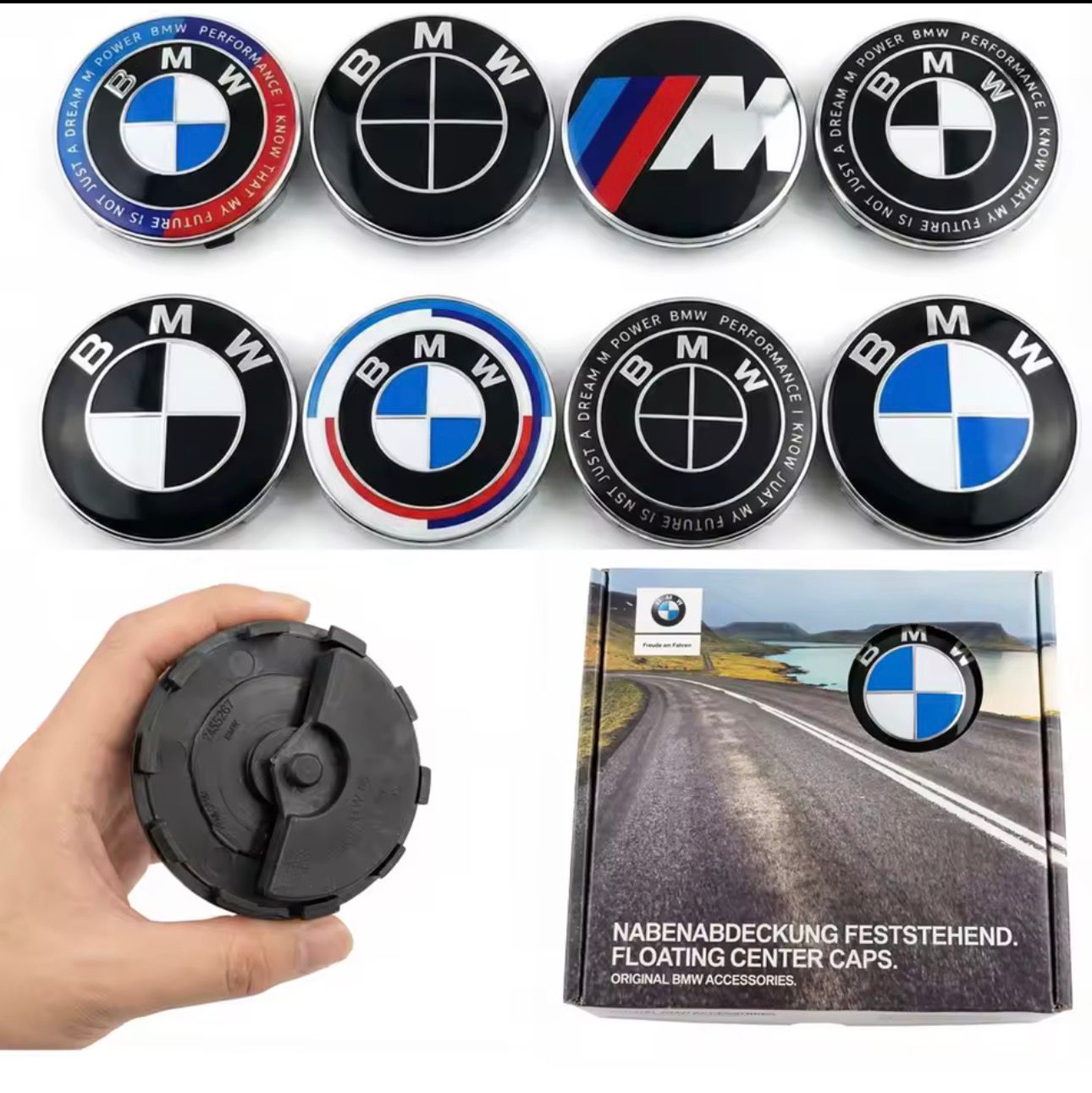 BMW Floating Wheel Centre Caps 68mm or 56mm - Various Designs