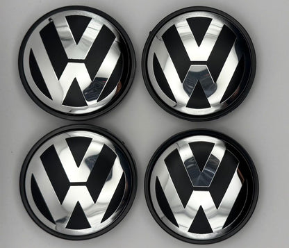 Set Of 4 BRAND New Volkswagen Alloy Wheel CENTRE CAPS FOR VW GOLF POLO MK V 65MM (3B7 601 171)