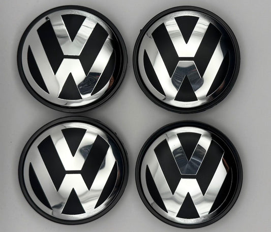 Set Of 4 BRAND New Volkswagen Alloy Wheel CENTRE CAPS FOR VW GOLF POLO MK V 65MM (3B7 601 171)