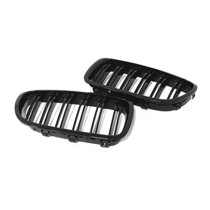 Gloss Black Front Grilles for BMW 5 Series / M5 F10 F11 (2010–2017)