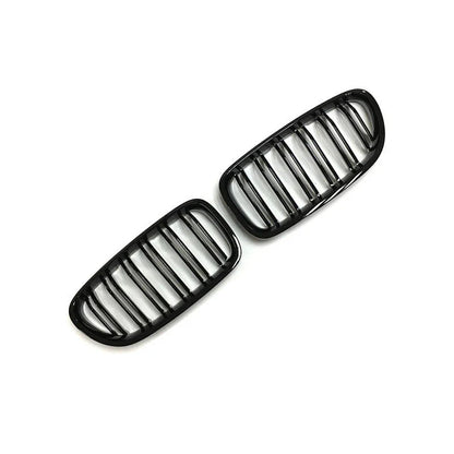 Gloss Black Front Grilles for BMW 5 Series / M5 F10 F11 (2010–2017)