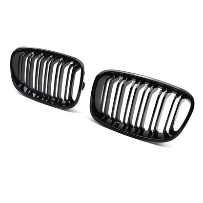 Gloss Black Front Grilles for BMW 1 Series F20 F21 Pre-LCI (2011–2014)