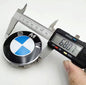 SET OF 4 BMW ALLOY WHEEL CENTRE CAPS Full Black - 68MM or 56MM