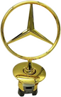 Mercedes Benz Full Gold Bonnet Raised Star Emblem Badge C E S CLK Class 44mm Emblem