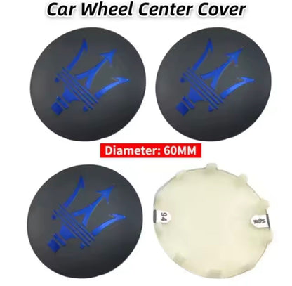 SET OF 4 Maserati ALLOY WHEEL CENTRE CAPS 60MM