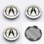 SET OF 4 HONDA ACURA Silver ALLOY WHEEL CENTRE CAPS 69MM Fit ACCORD, CRV, CIVIC