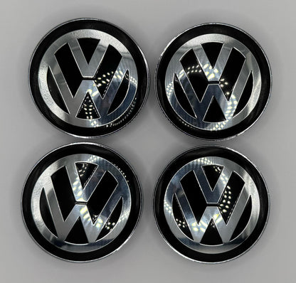 Volkswagen Black Alloy 60mm Fit for VW Golf Passat Polo Wheel Center Caps
