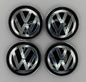 Volkswagen Black Alloy 60mm Fit for VW Golf Passat Polo Wheel Center Caps
