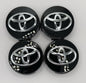 Toyota Black Alloy Emblem Logo Badge Aventis, Corolla Wheel Centre Caps 62mm