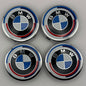 BMW New Blue White Wheel Center Caps 56mm