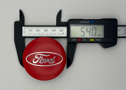 Red Ford Alloy Wheel Center Cap 54mm
