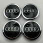 AUDI BLACK ALLOY WHEEL CENTRE CAPS(#AMEAU20BLACK)