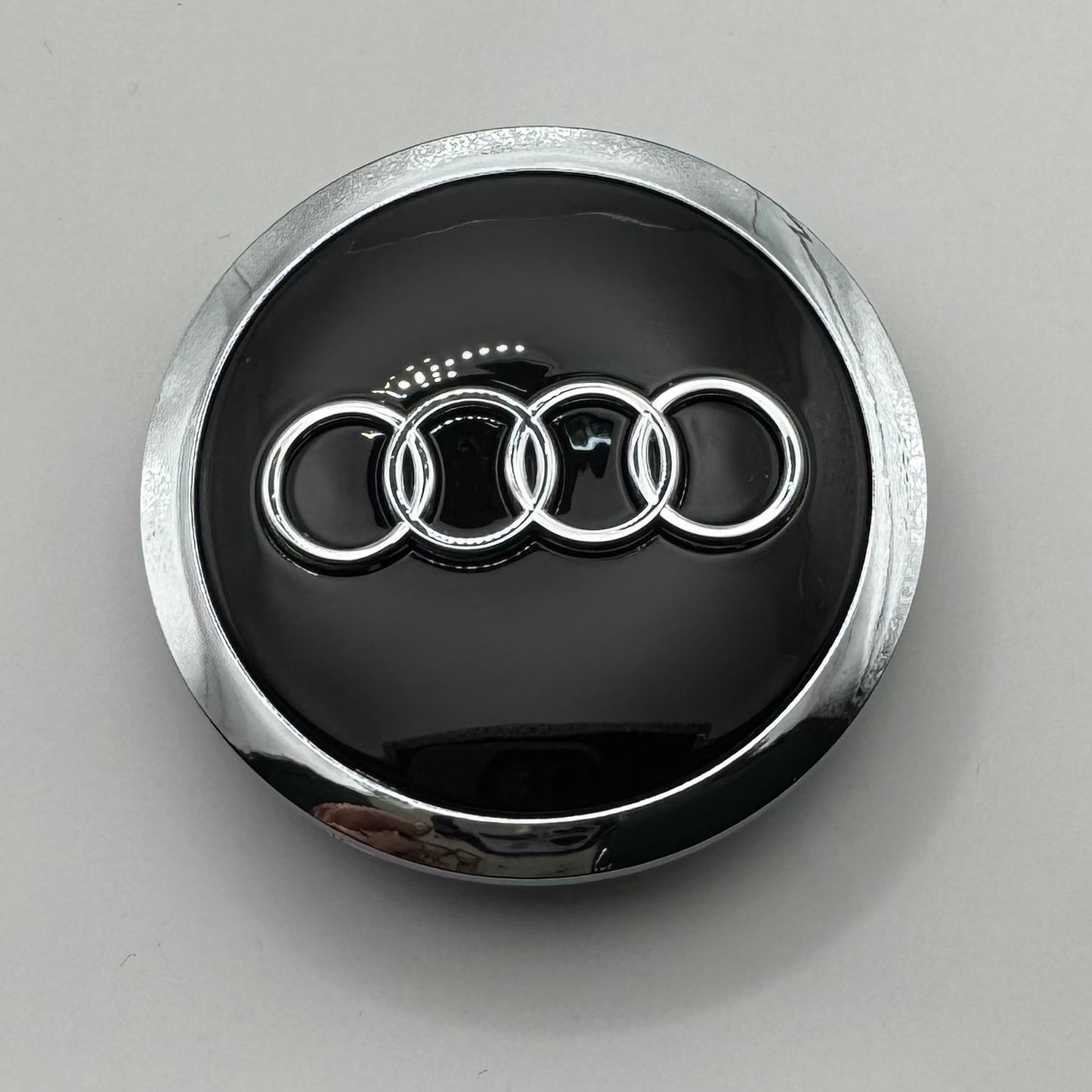 AUDI BLACK ALLOY WHEEL CENTRE CAPS(#AMEAU20BLACK)