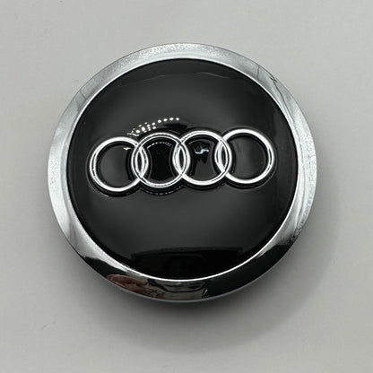 AUDI BLACK ALLOY WHEEL CENTRE CAPS(#AMEAU20BLACK)