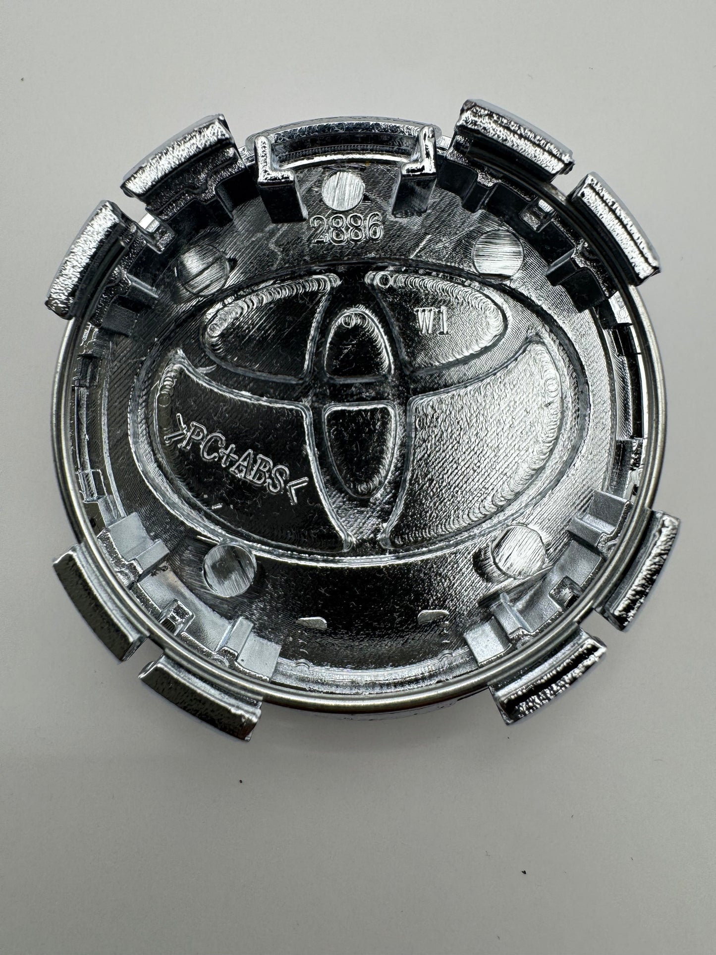 TOYOTA CHROME ALLOY WHEEL CENTRE CAPS WITH CHROME RING 57MM FIT PRIUS, PRIUS PLUS(#AMET16)