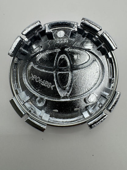 TOYOTA CHROME ALLOY WHEEL CENTRE CAPS WITH CHROME RING 57MM FIT PRIUS, PRIUS PLUS(#AMET16)