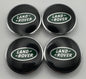 LAND ROVER BLACK GREEN ALLOY WHEEL CENTRE CAPS 62MM