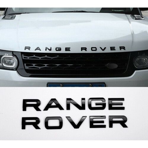 Brand New Range Land Rover LETTERS LETTERING Black Gloss For Bonnet Boot Evoque Sport Vogue Velar