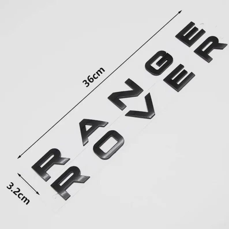 Brand New Range Land Rover LETTERS LETTERING Black Gloss For Bonnet Boot Evoque Sport Vogue Velar