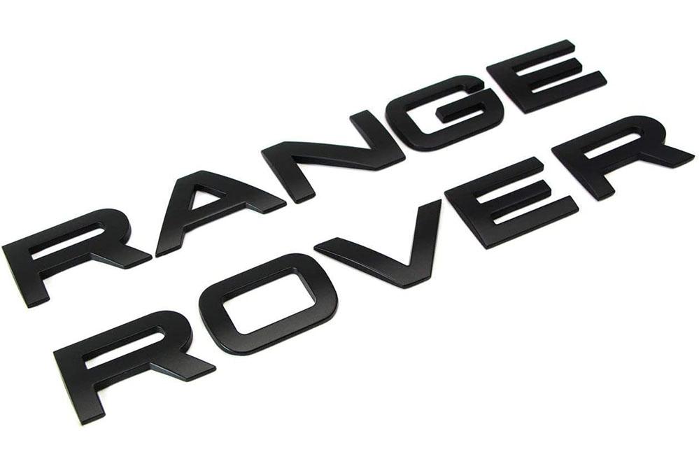 Range Land Rover LETTERS LETTERING Black Matte For Bonnet Boot Evoque Sport Vogue Velar - Brand New
