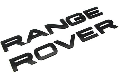 Range Land Rover LETTERS LETTERING Black Matte For Bonnet Boot Evoque Sport Vogue Velar - Brand New