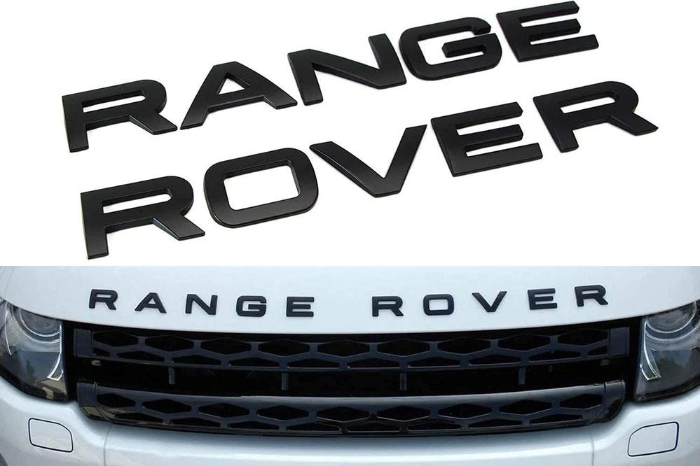 Printable Land Rover Script Range Land Rover LETTERS LETTERING Black Matte For Bonnet Boot Evoque ...