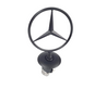 Mercedes Benz Full Black Matte Bonnet Raised Star Emblem Badge C E S CLK Class 44mm Emblem