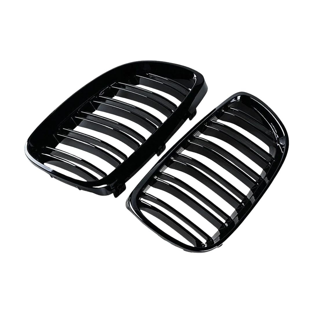 Gloss Black Front Grilles for BMW 3 Series E92 E93 Pre-LCI (2006–2009)