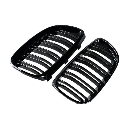Gloss Black Front Grilles for BMW 3 Series E92 E93 Pre-LCI (2006–2009)