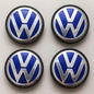 Set Of 4 BRAND NEW Blue Alloy Wheel CENTRE CAPS FOR VW GOLF POLO MK V 55MM (1 JO 601 171)