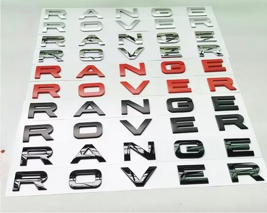 Range Land Rover LETTERS LETTERING All Colours Available For Bonnet Boot Evoque Sport Vogue Velar - BRAND NEW