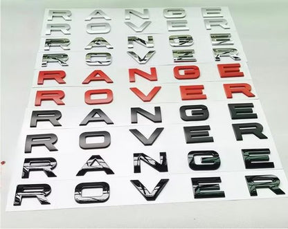 Range Land Rover LETTERS LETTERING All Colours Available For Bonnet Boot Evoque Sport Vogue Velar - BRAND NEW