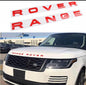 Range Land Rover LETTERS LETTERING Red For Bonnet Boot Evoque Sport Vogue Velar - Brand New