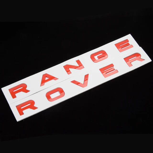 Range Land Rover LETTERS LETTERING All Colours Available For Bonnet Boot Evoque Sport Vogue Velar - BRAND NEW