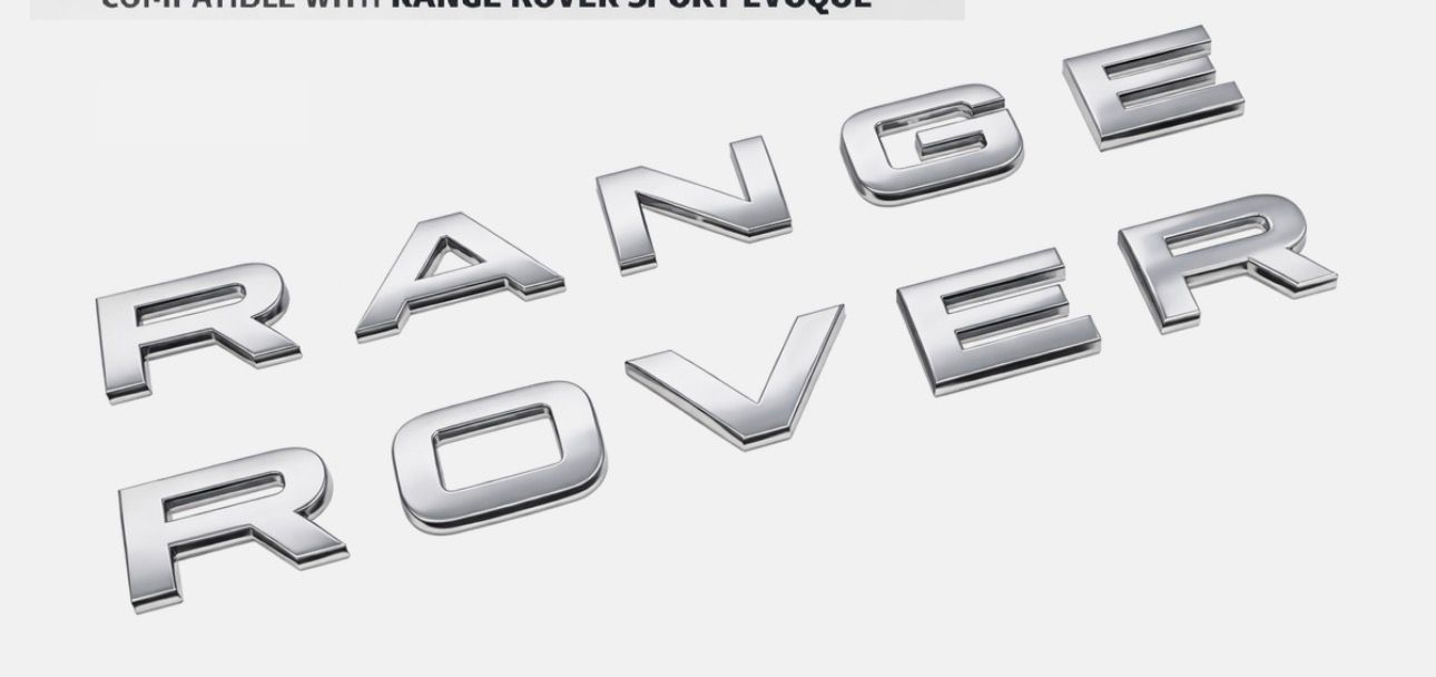 Range Land Rover LETTERS LETTERING All Colours Available For Bonnet Boot Evoque Sport Vogue Velar - BRAND NEW