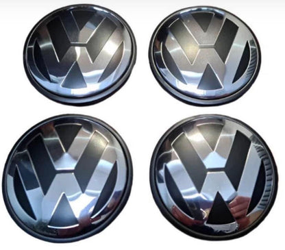 Set Of 4 BRAND NEW Volkswagen Alloy Wheel CENTRE CAPS FOR VW GOLF POLO MK V 75MM (7L6 601 149)