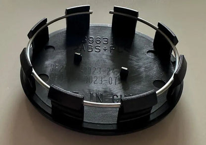 SET OF 4 Chevrolet Black ALLOY WHEEL CENTRE CAPS 83MM