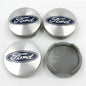 SET OF 4 FORD Silver ALLOY WHEEL CENTRE CAPS 54mm